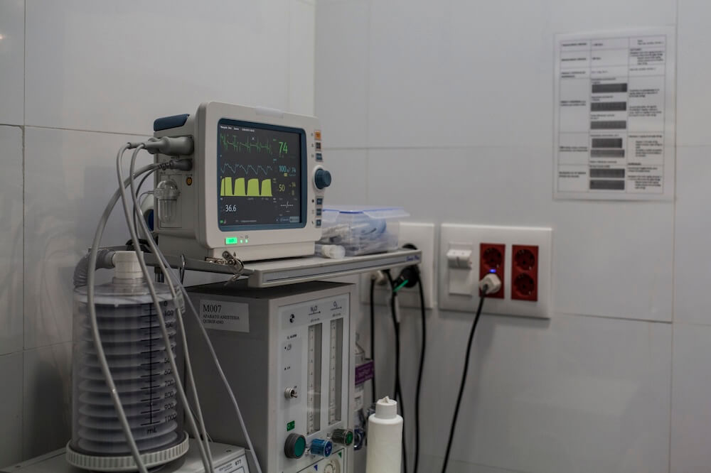 surgery room of the veterinary clinic 